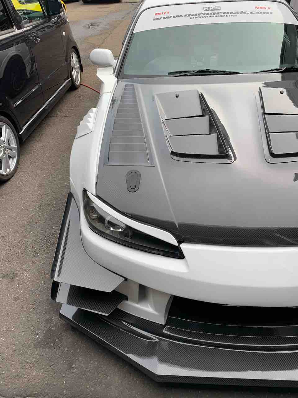 【エクストリーム】Ｓ１５ ダクト付フロントワイドフェンダー S１５シルビア用GT・フロントワイドフェンダー５０ｍｍ