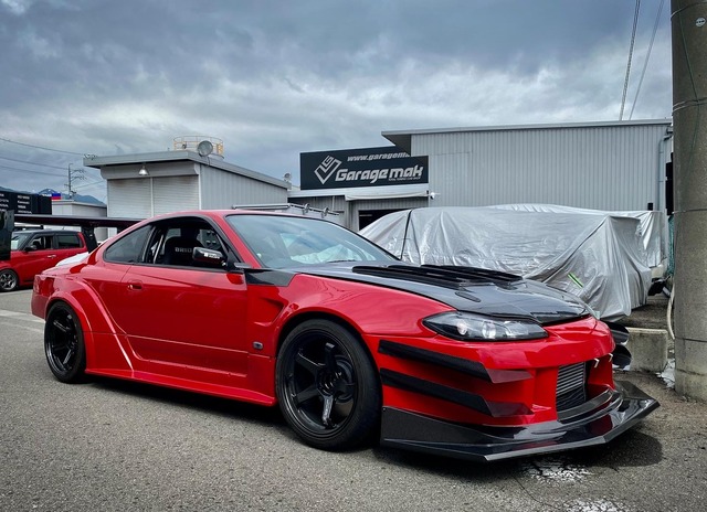 ガレージマック　シルビアS15 リアフェンダー S15 シルビア TYPE6GT サイドステップ リアフェンダータイプ2