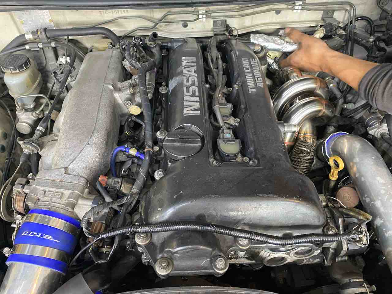 S14シルビア ヘッドガスケット、エキマニ交換4 : GARAGEMAK BLOG
