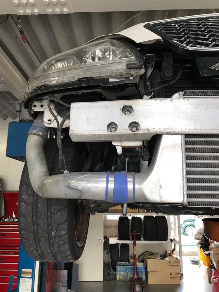 JZX110 HKS オイルクーラー取り付け : GARAGEMAK BLOG