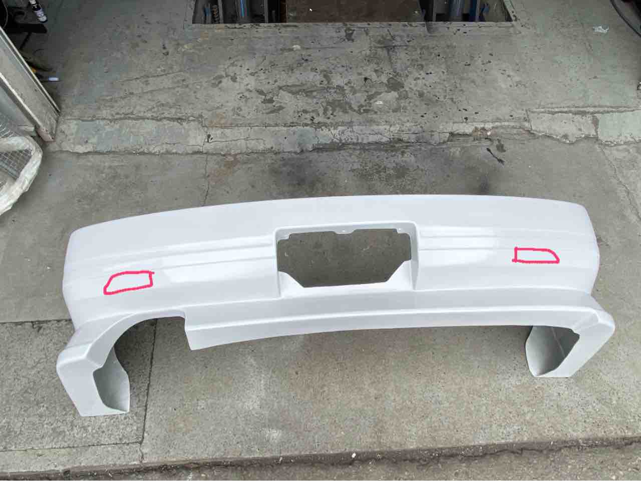 180SXリアバンパー加工 : GARAGEMAK BLOG