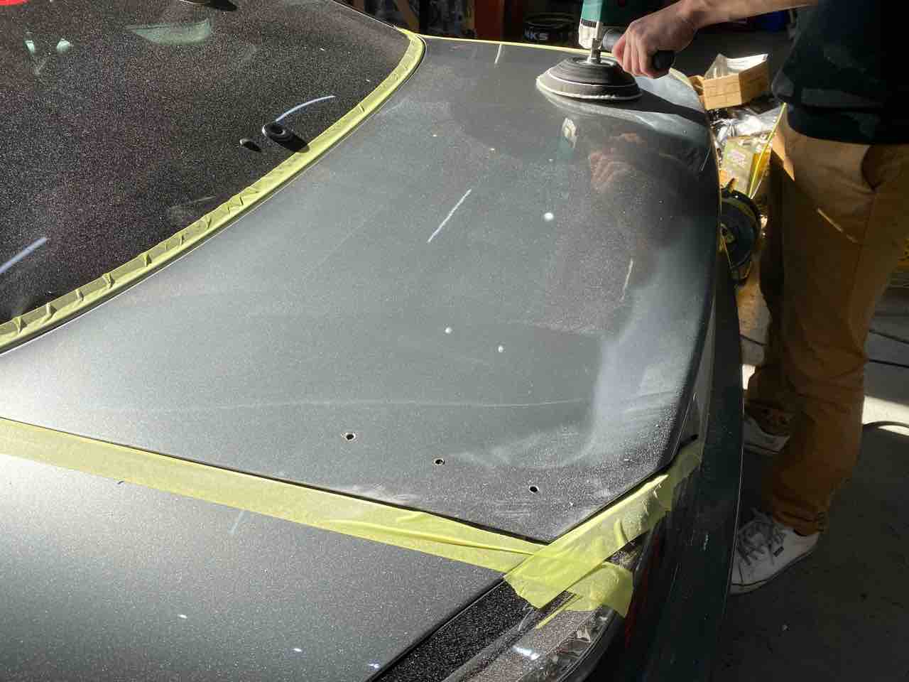 S15 シルビア トランク穴埋め GTウイング取り付け2 : GARAGEMAK BLOG