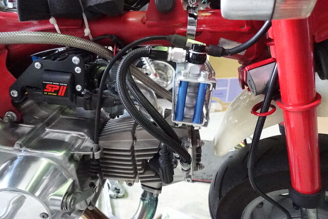 武川　オイルクーラー　ヘッド取り出し口セット　モンキー　ゴリラ タケガワオイルクーラーセット 武川 オイルクーラー ヘッド取り出し口