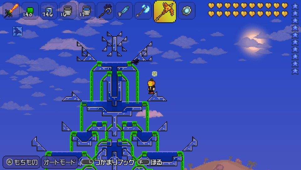 テラリア 海底水族館と噴水作ってみた 第13独立玉砕部隊