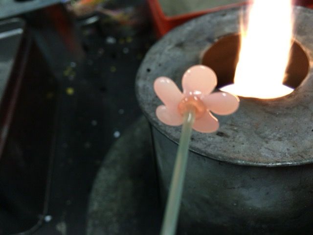 ガラス細工 桜の花の作り方 ガラス工房 邦