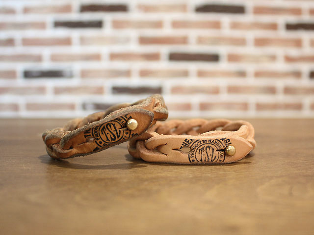 ヌメ革の経年変化…【THE SUPERIOR LABOR】trick braid bracelet : GARDEN