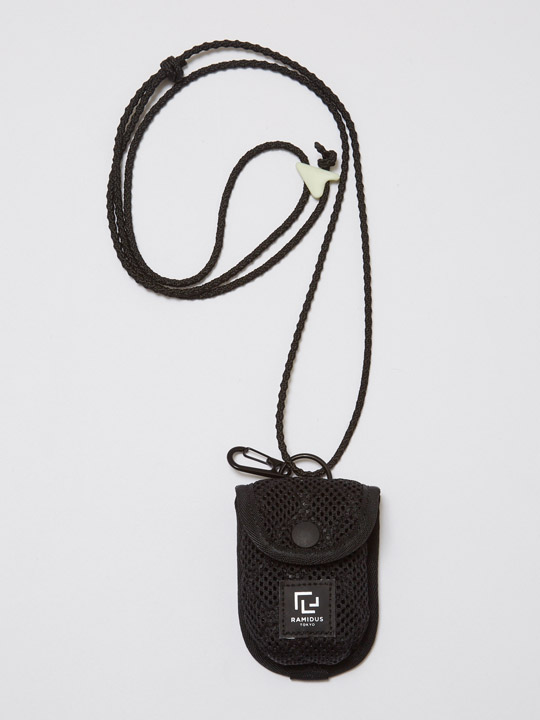 BAL】BAL/RAMIDUS QUILTING MESH EARPHONE NECK POUCH : GARDEN