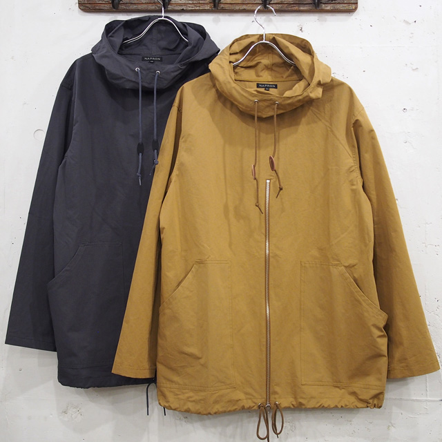 NAPRON】ANORAK HOOD ZIP SMOCK : GARDEN