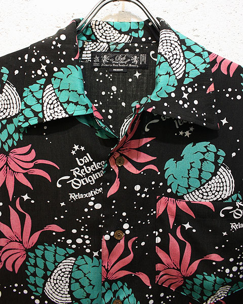 BAL】PINEAPPLE HAWAIIAN SHIRT : GARDEN