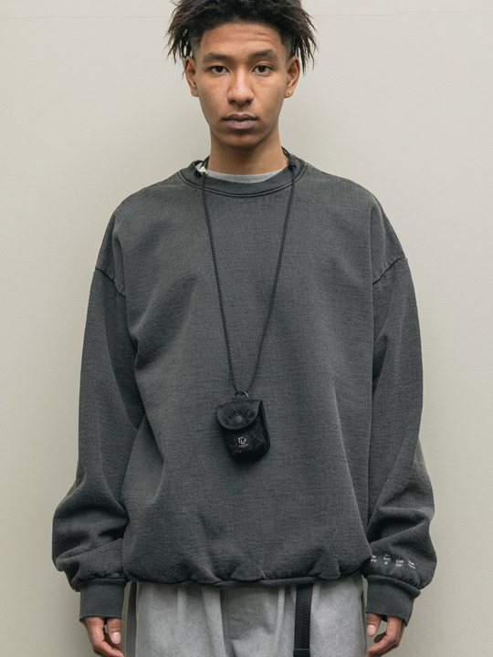 BAL】BAL/RAMIDUS QUILTING MESH EARPHONE NECK POUCH : GARDEN