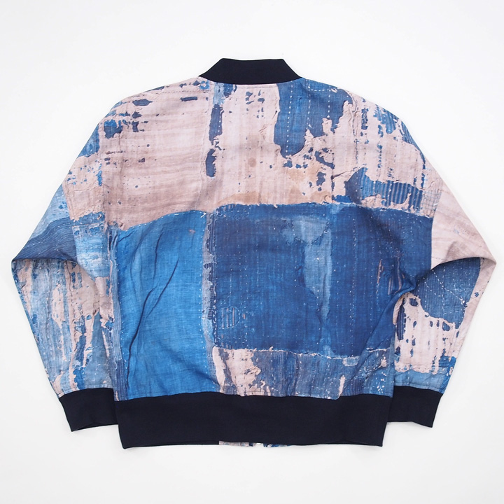 FDMTL】OVERSIZED BOMBER JACKET / BORO : GARDEN