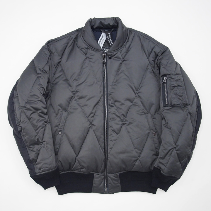 BAL】DIAMOND QUILTED DOWN BOMBER JACKET : GARDEN 