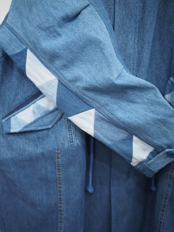 Nasngwam.】BARBARIAN MODS COAT / DENIM : GARDEN