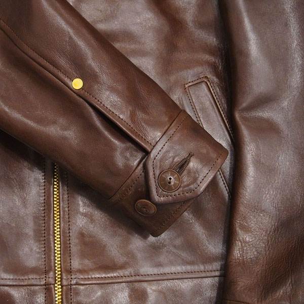 ANACHRONORM】WAX LEATHER SPORT JACKET : GARDEN ANACHRONORM】WAX LEATHER SPORT JACKET : GARDEN