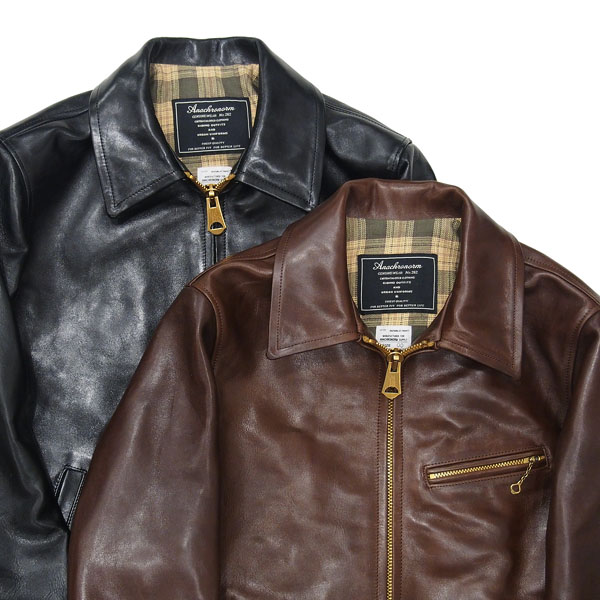 ANACHRONORM】WAX LEATHER SPORT JACKET : GARDEN ANACHRONORM】WAX LEATHER SPORT JACKET : GARDEN