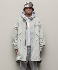 BAL】NYCO GROSGRAIN FISHTAIL COAT : GARDEN