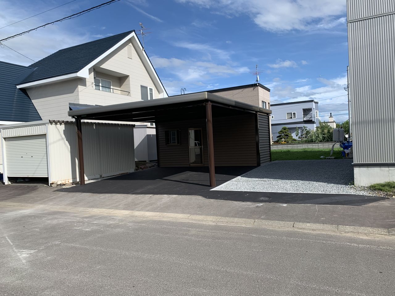 末広 Y様 特注スチール製カーポート 物置 Garden Factory 施工ブログ 末広 Y様 特注スチール製カーポート 物置 Garden Factory 施工ブログ