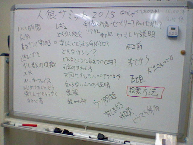 人狼ゲーム会主催 幹事座談会 人狼サミット15 がりの薄っぺらなブログ 人狼ゲーム会主催 幹事座談会 人狼サミット15 がりの薄っぺらなブログ