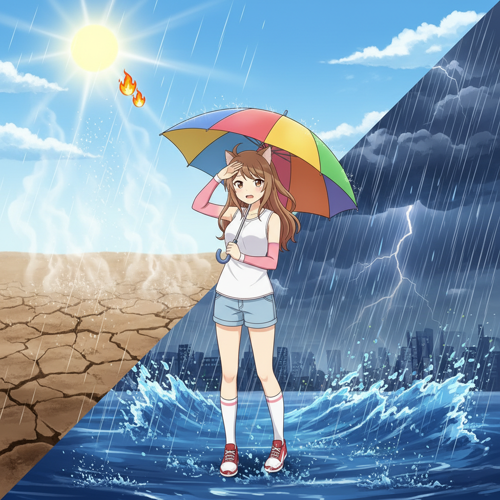 今年の夏も気温は平年より高く「猛暑」続くおそ …