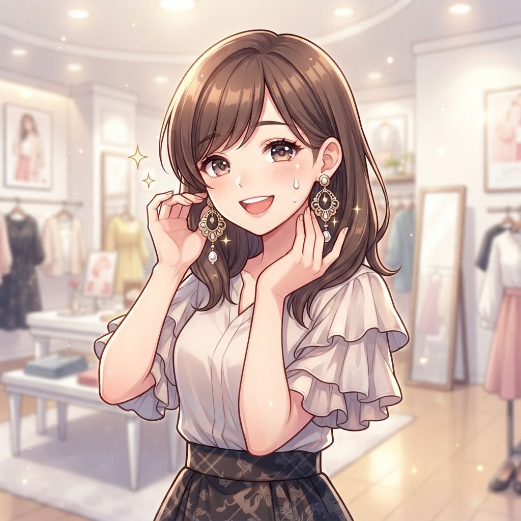 大きめピアス