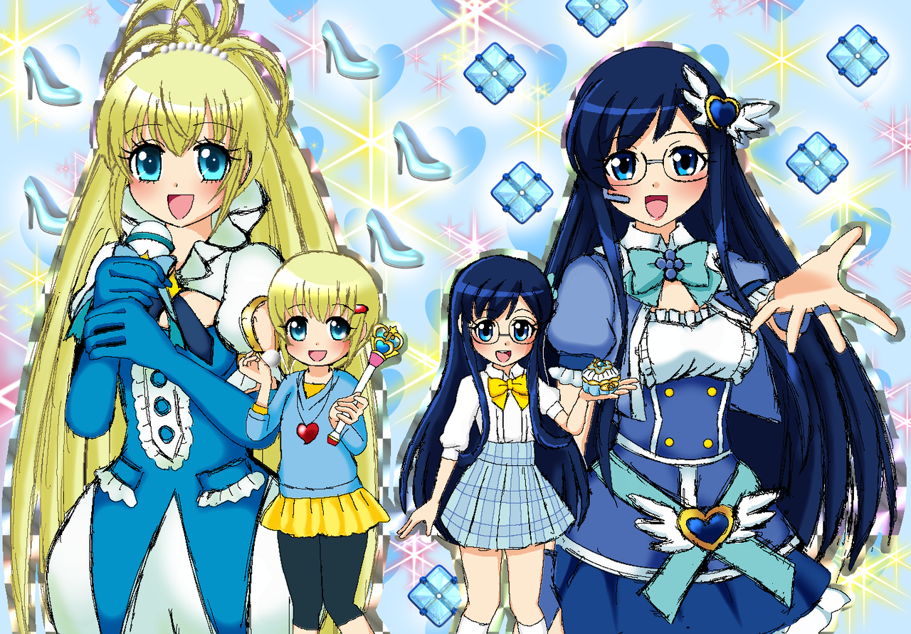 リルぷりっ フラワーリングハート 変身前後 魔法少女アニメ イラスト 高良ほうせきのてきとうブログ