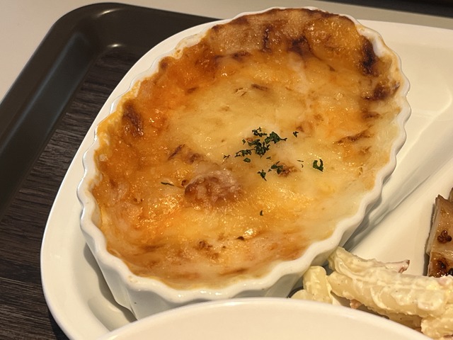 ナポリタン風マカロにチーズ焼き1