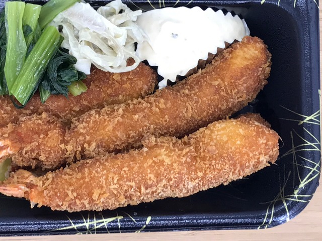 エビフライ弁当エビフライ3