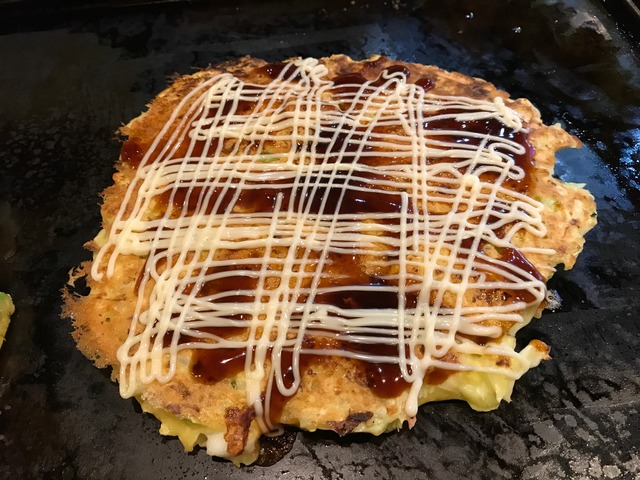 お好み焼き完成1