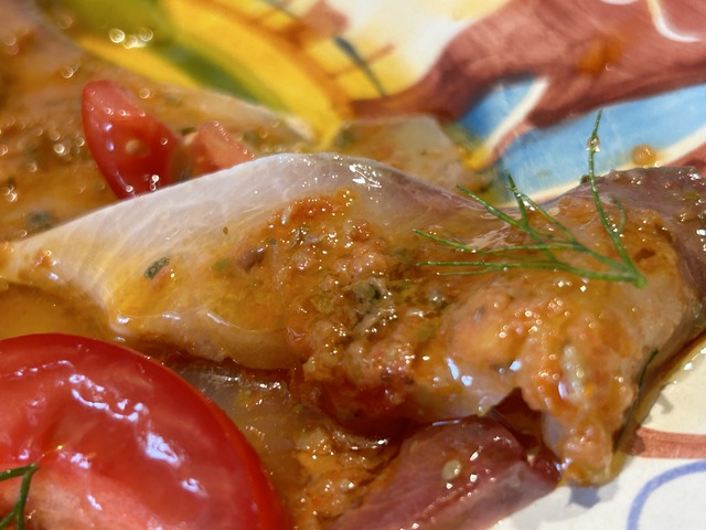 朝どれハマチのカルパッチョ1-3-3