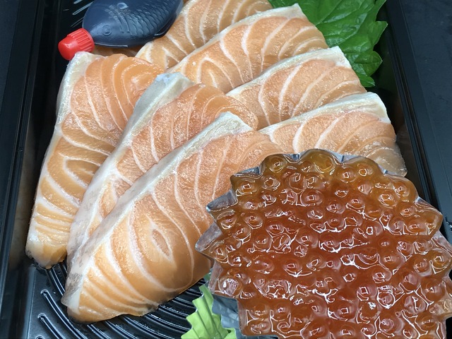 サーモン親子丼1-4-1