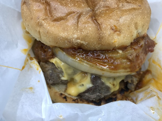 ミートソースバーガー1-2