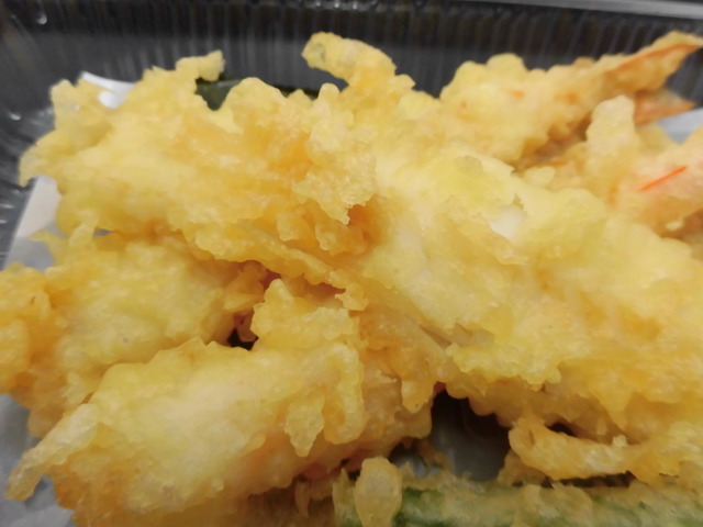 大イカと海老の天ぷら盛り合わせ1