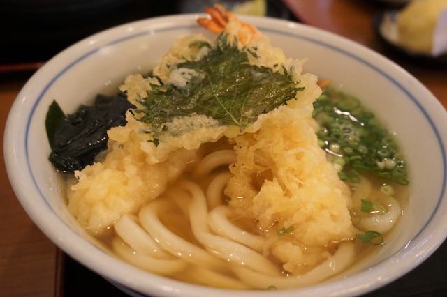 海老天ぷらうどん