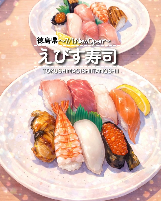 【板野郡北島町】祝開店！えびす寿司