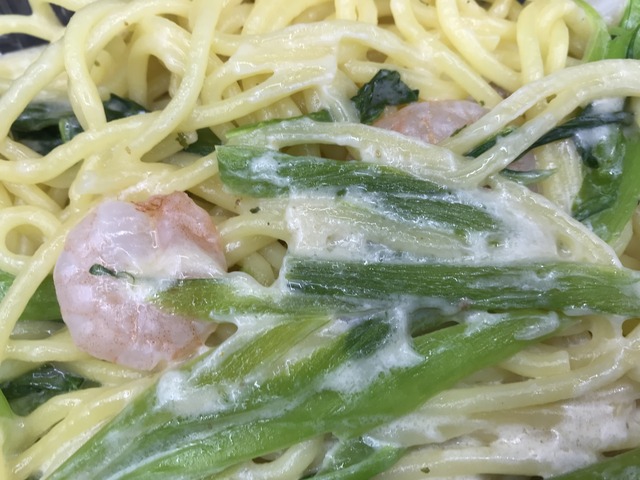 海老とほうれん草のクリーム2-4