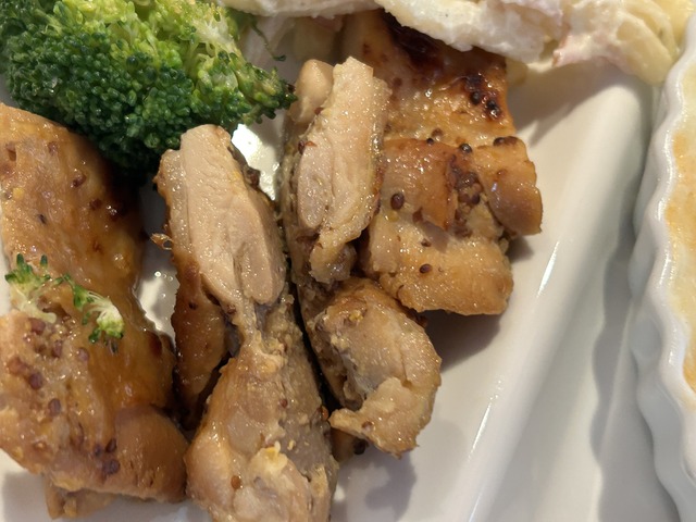 鶏肉の粒マスタード焼き1-1-1