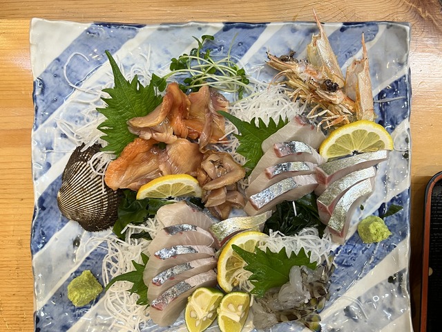 シマアジ・車・赤貝