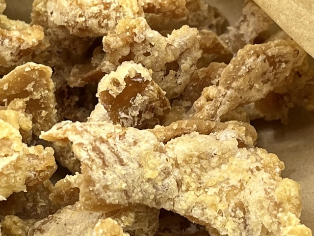 鳥皮パリパリ揚げ1-2-3