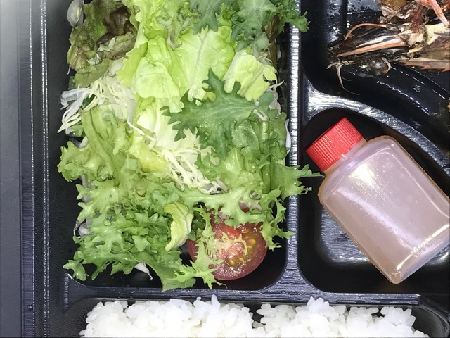 有頭エビフライと白身フライランチ2-3