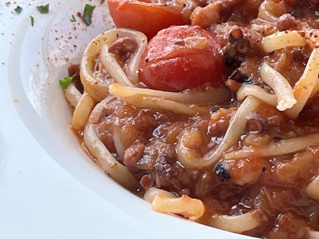 蛸のミートソース1-2-1