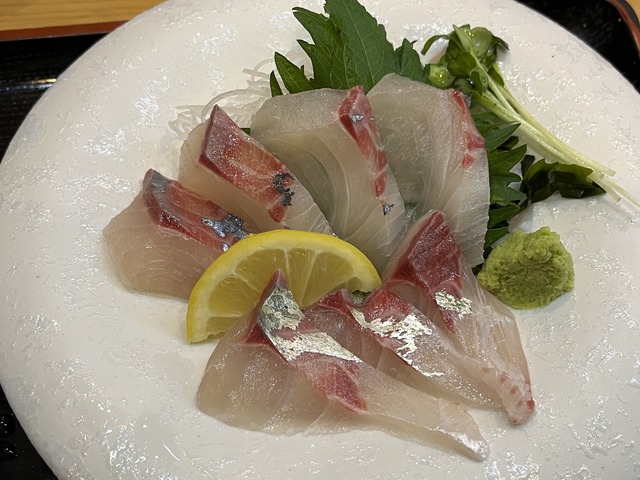 シマアジ刺身定食1-2-3