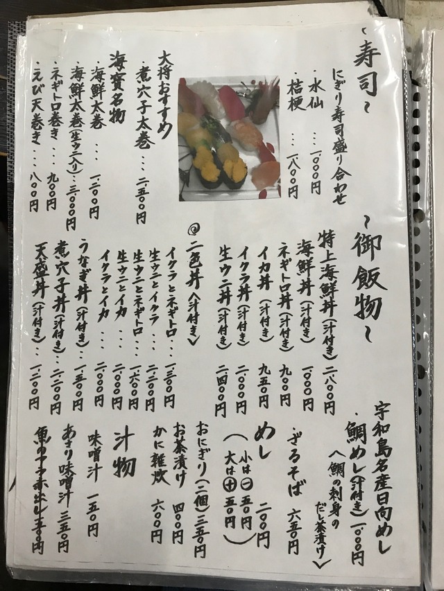 メニュー１寿司