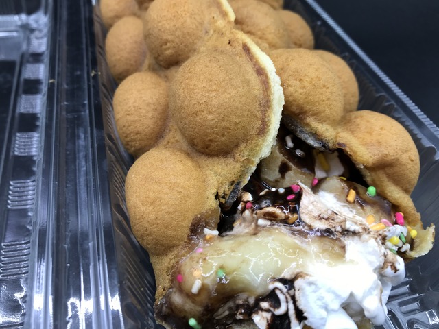 バブルワッフルケーキチョコバナナ1-1-6