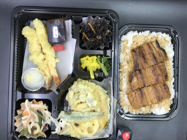 うな重竹天婦羅弁当1