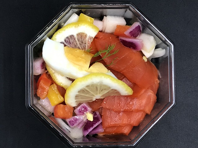 スモークサーモンのロミロミ2-1