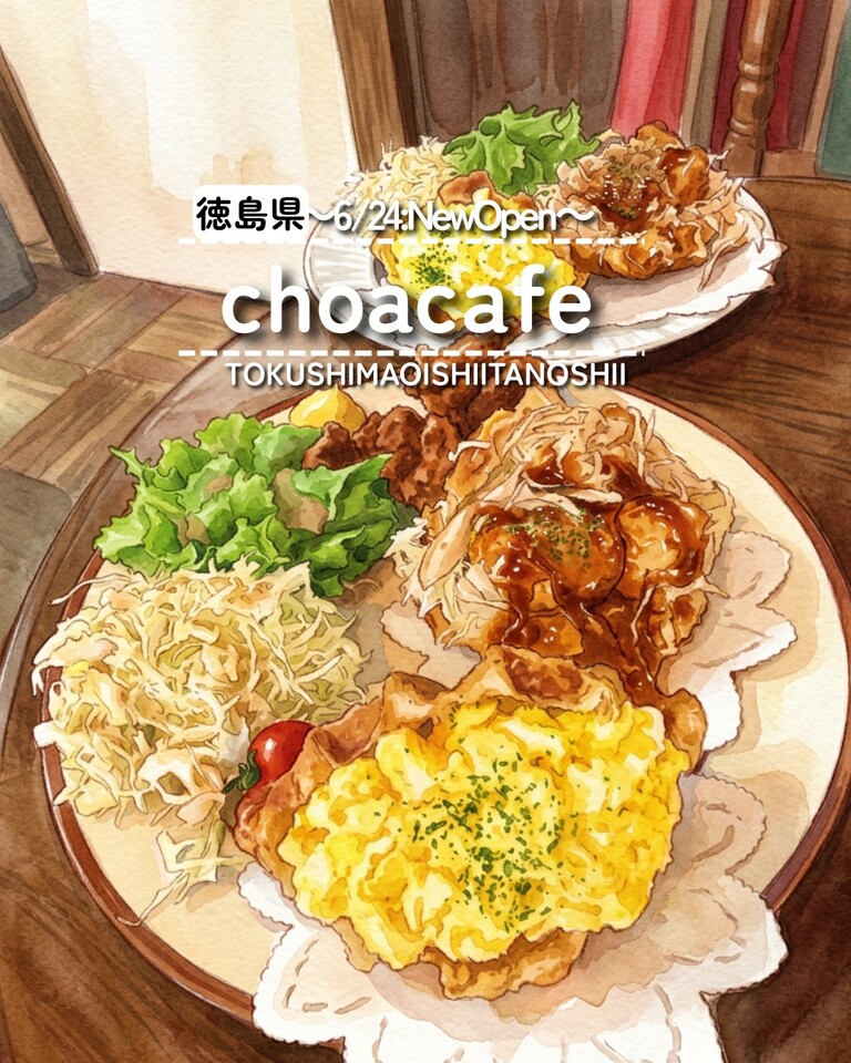 徳島県徳島市】祝開店！ choacafe : 徳島 おいしい♪楽しい♪