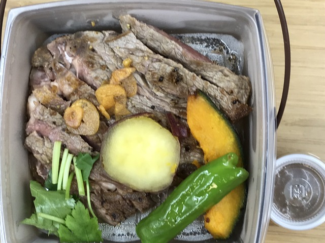 牛ロースステーキ＆ガーリックライス2-1-1