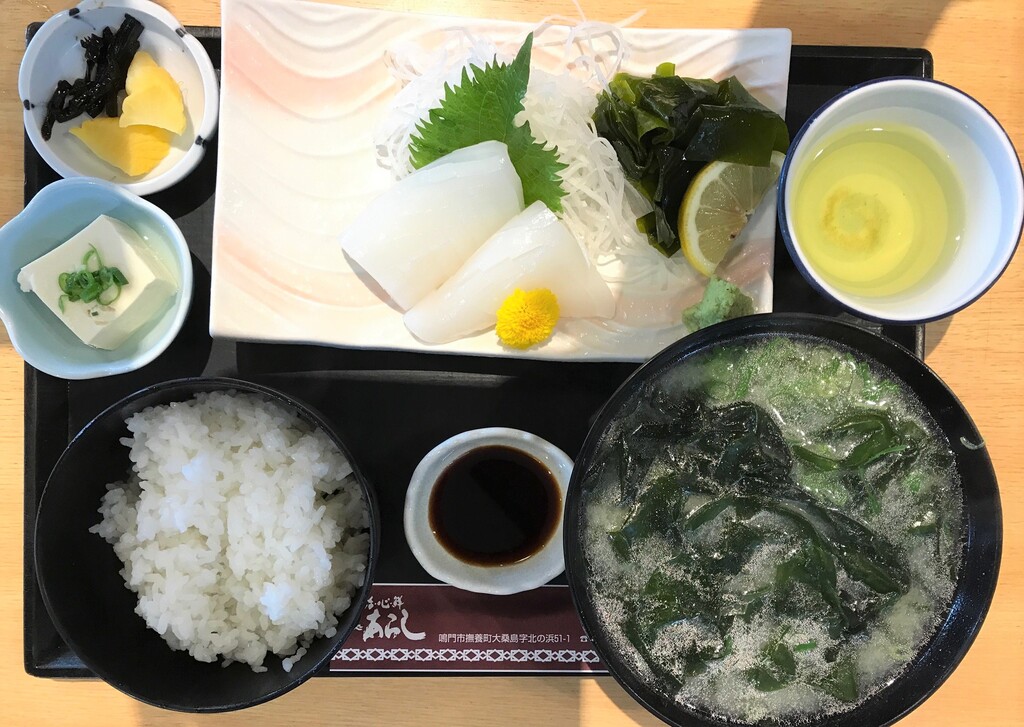 刺身定食をを堪能 あらし 徳島 おいしい 楽しい