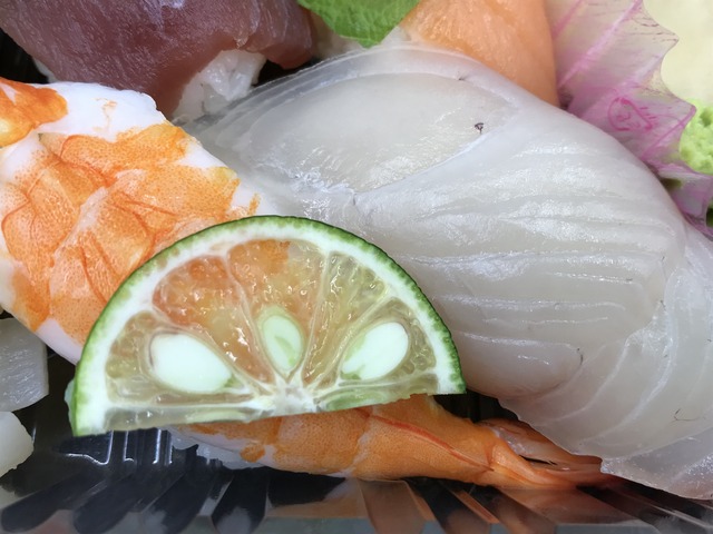 寿司6貫盛り海老カンパチ