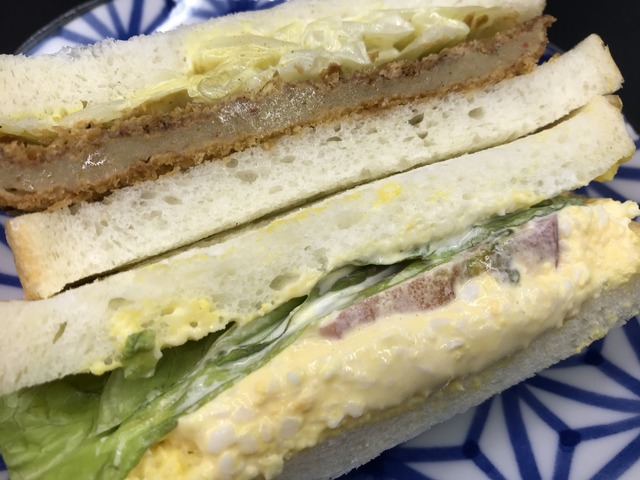 フィッシュカツとたまごサンド1-1-1